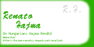 renato hajma business card